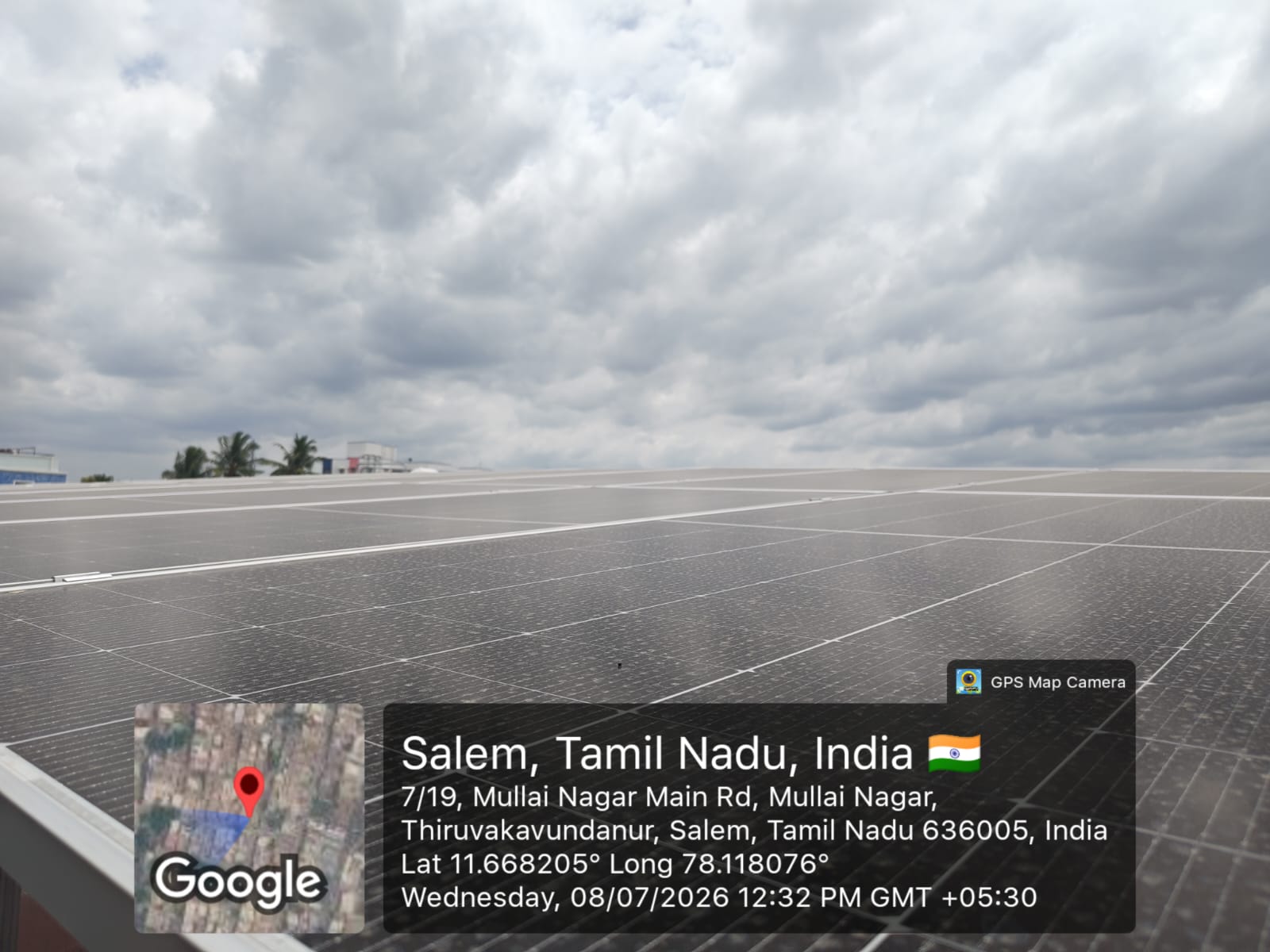 Large-format rooftop plant — Mullai Nagar, Salem